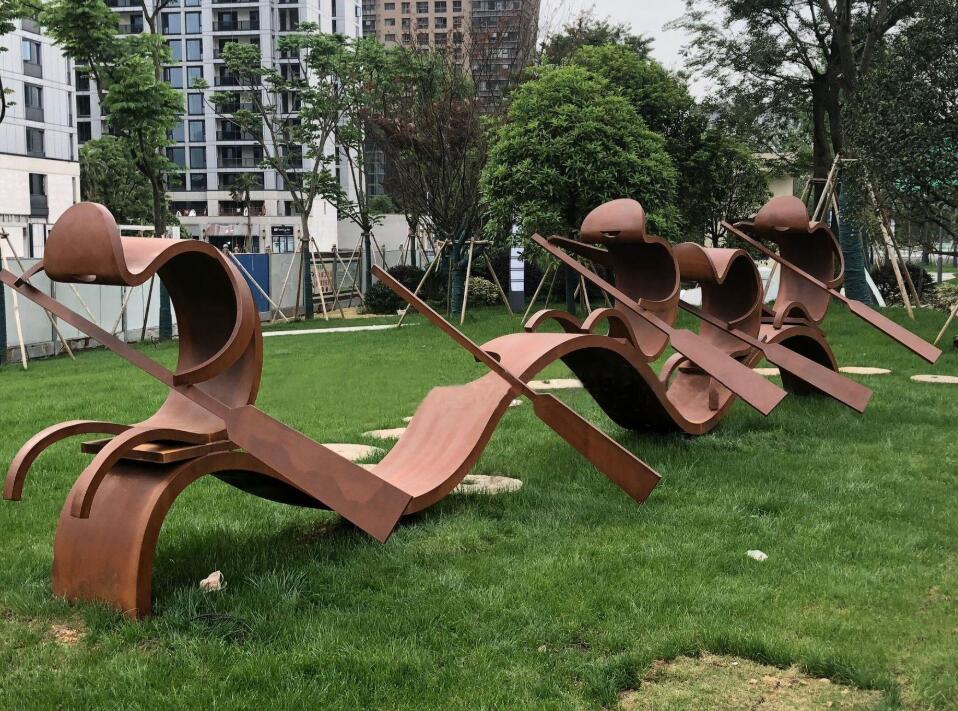 加查锈钢板造型