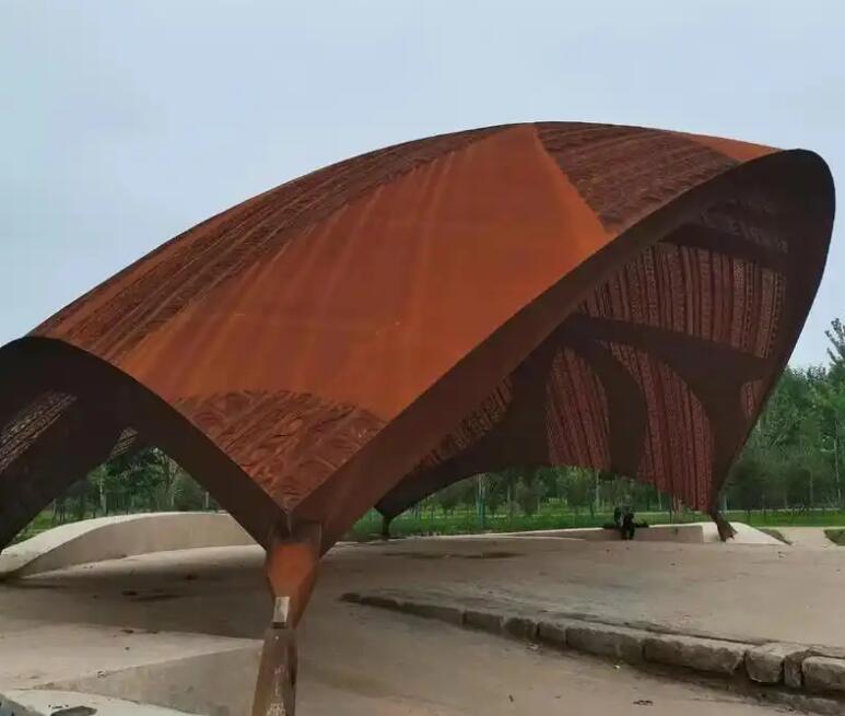 加查耐候钢幕墙案例